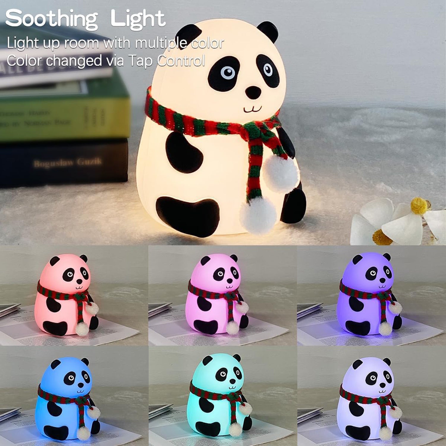 Panda 7-color Led Silicone Touch Lamp (1 Pc) Panda 7-color Led Silicone Touch Lamp (1 Pc)